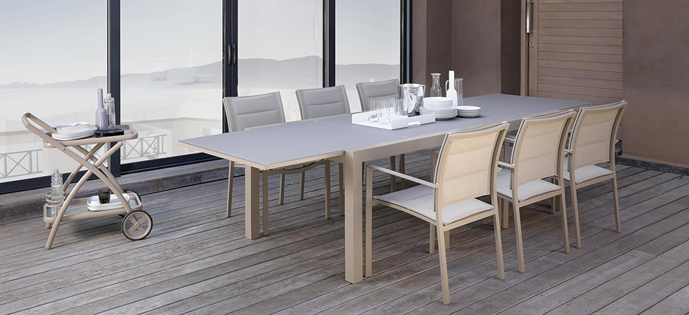 TALENTI table extensible à rallonge 220-330 cm d'extérieur TOUCH Collection PiùTrentanove
