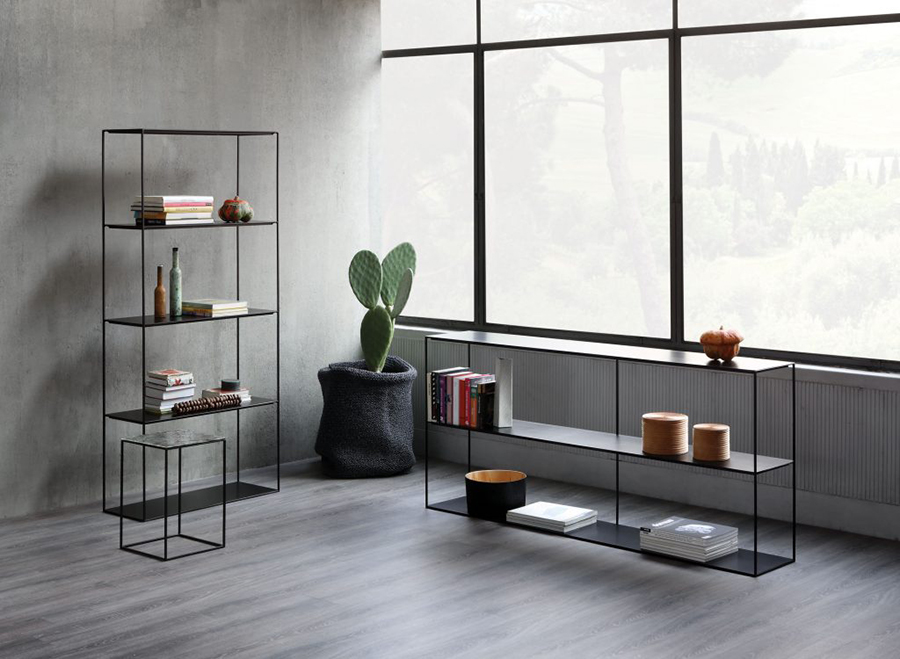 ZEUS buffet SLIM IRONY SIDEBOARD 124 x 31 x H 82 cm