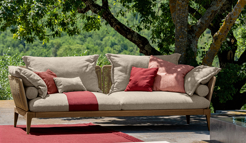 TALENTI outdoor 3 seater sofa CRUISE TEAK Icon Collection