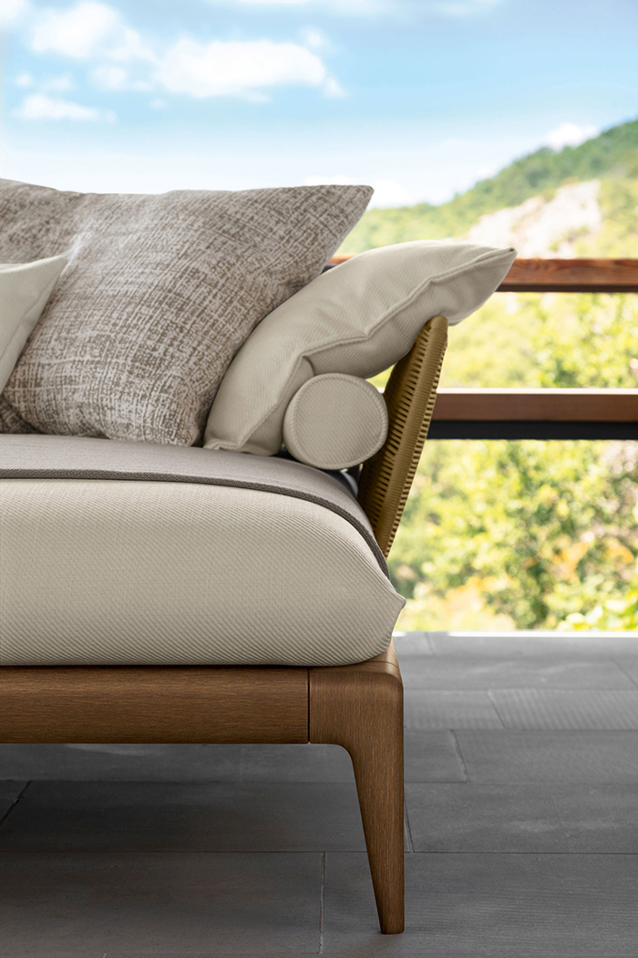 TALENTI outdoor 3 seater sofa CRUISE TEAK Icon Collection