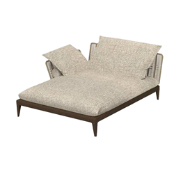 TALENTI outdoor right chaise longue sofa CRUISE TEAK Icon Collection