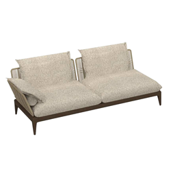 TALENTI outdoor right sofa CRUISE TEAK Icon Collection