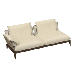 TALENTI outdoor right sofa CRUISE TEAK Icon Collection