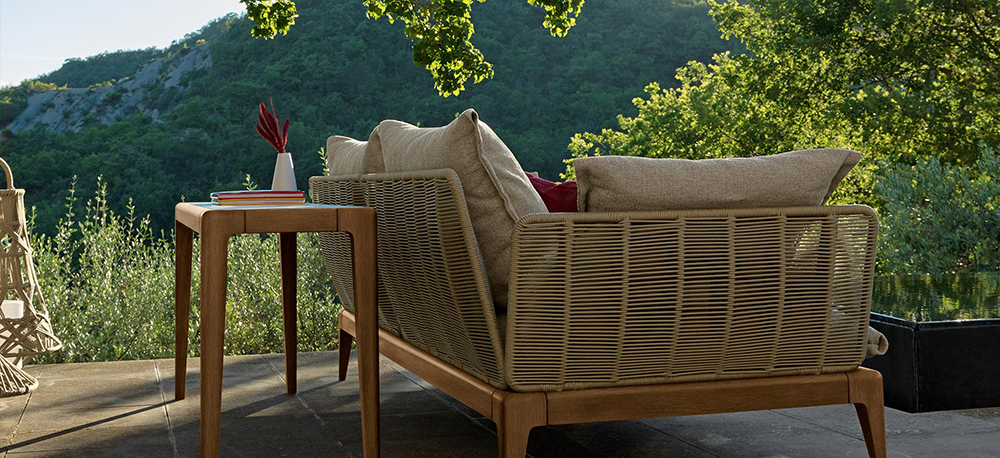 TALENTI outdoor left sofa CRUISE TEAK Icon Collection