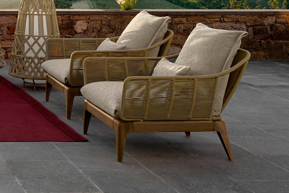 TALENTI outdoor armchair CRUISE TEAK Icon Collection