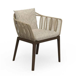 TALENTI outdoor chair with arms CRUISE TEAK Icon Collection