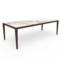 TALENTI outdoor rectangular table CRUISE TEAK Icon Collection