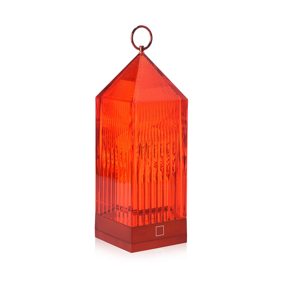KARTELL lampe de table LANTERN (Rouge - PMMA)