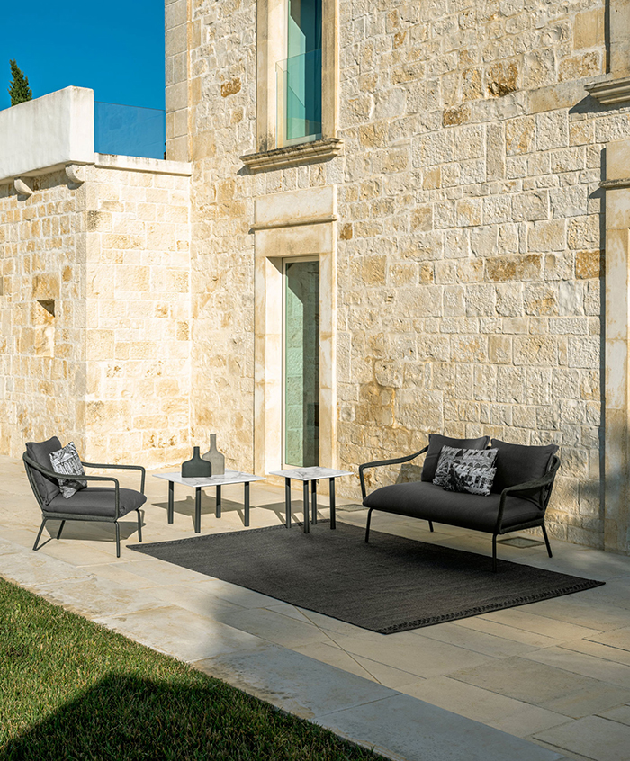 TALENTI outdoor 2 seater sofa CRUISE ALU Icon Collection
