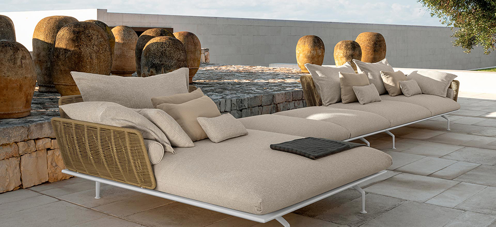 TALENTI outdoor 3 seater sofa CRUISE ALU Icon Collection