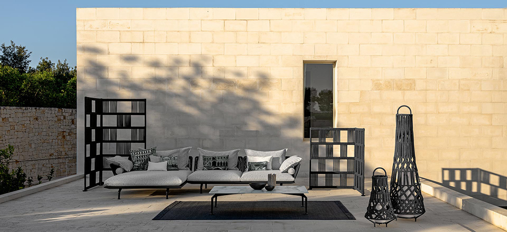 TALENTI outdoor 3 seater sofa CRUISE ALU Icon Collection