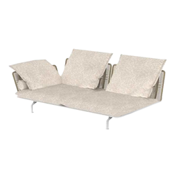 TALENTI outdoor right sofa CRUISE ALU Icon Collection