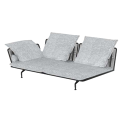 TALENTI outdoor right sofa CRUISE ALU Icon Collection