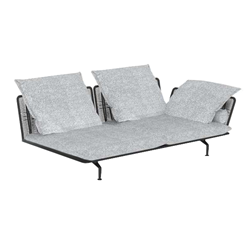 TALENTI outdoor left sofa CRUISE ALU Icon Collection