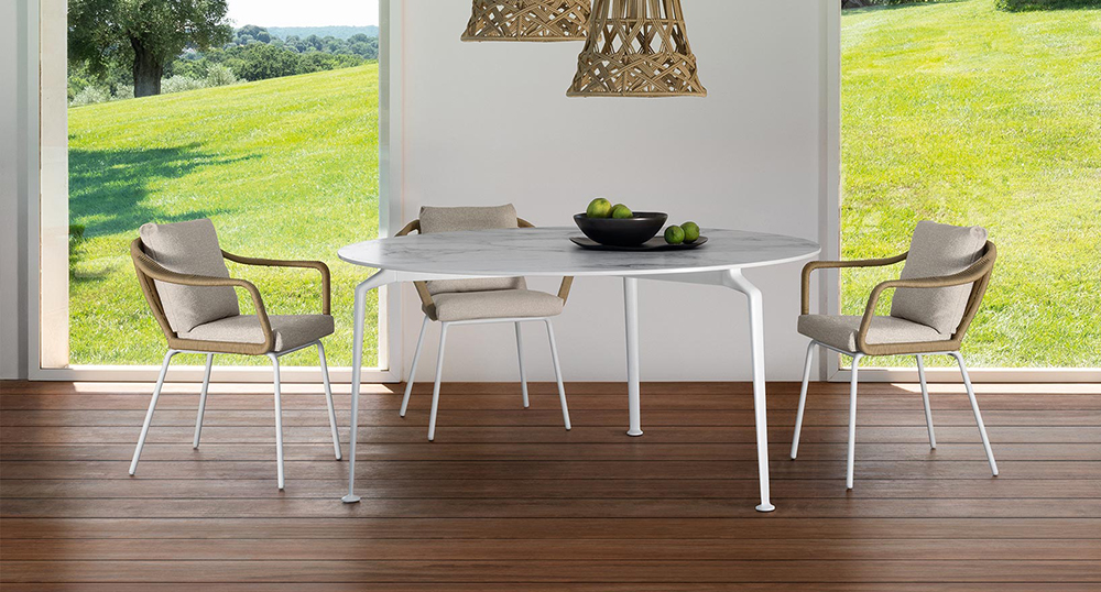 TALENTI outdoor chair with arms CRUISE ALU Icon Collection