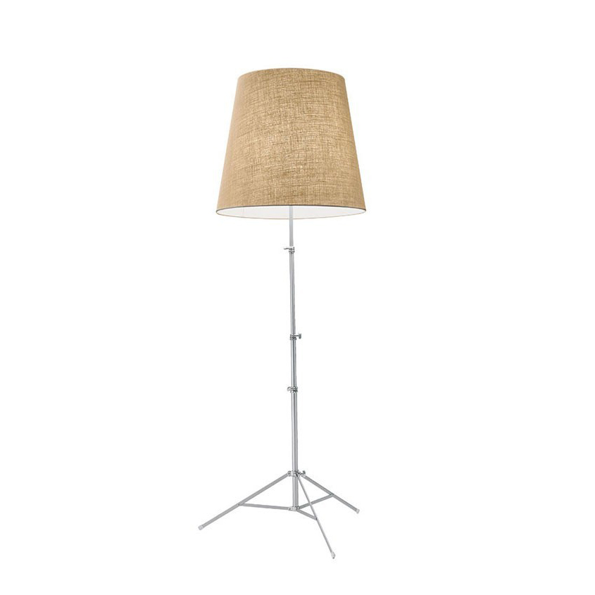 PALLUCCO lampadaire BABY GILDA (Naturel - Jute et métal nickelé)