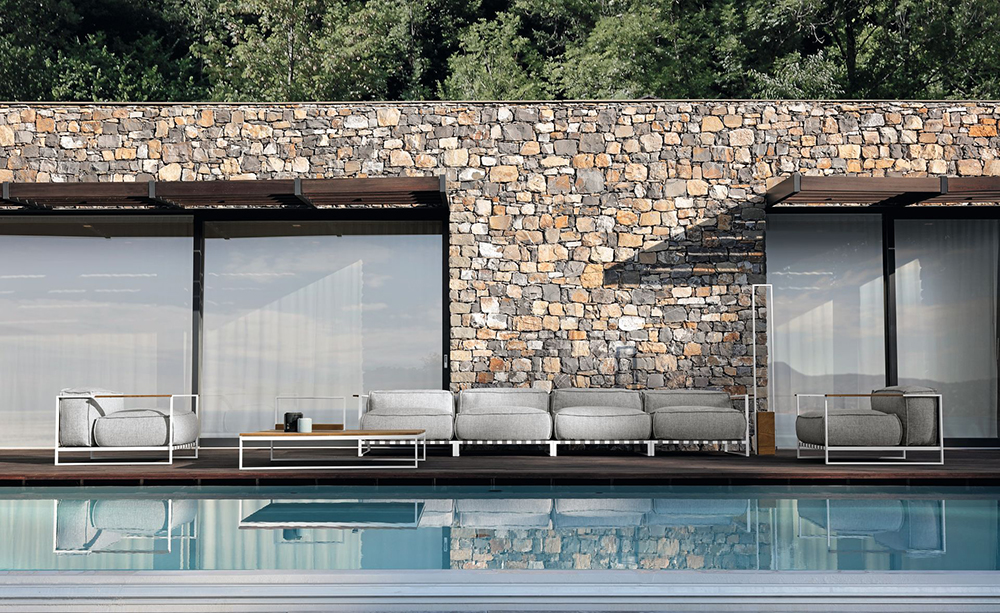 TALENTI canapé modulable d'extérieur CASILDA Collezione Icon