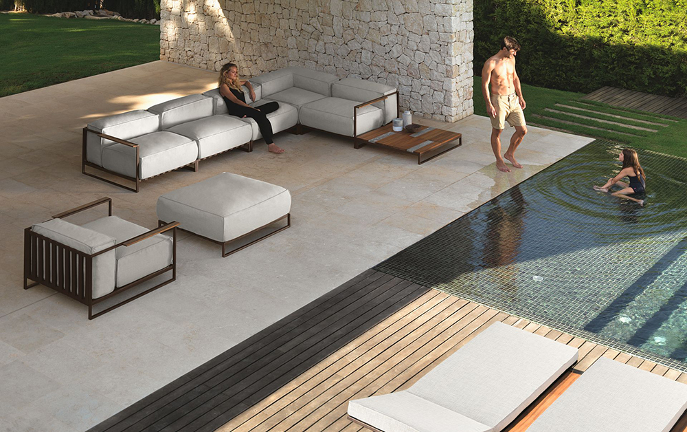 TALENTI canapé modulable d'extérieur CASILDA Collezione Icon