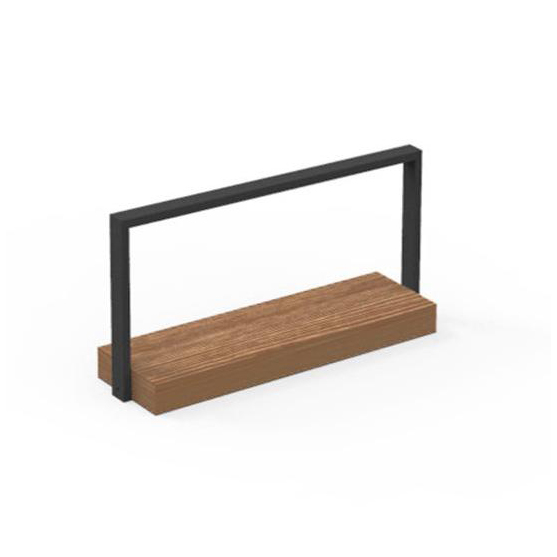 TALENTI lampe de table S d'extérieur CASILDA Collezione Icon (Graphite - Acier peint et bois de pier