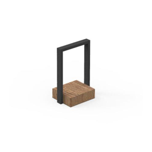 TALENTI lampe de table XS d'extérieur CASILDA Collezione Icon (Graphite - Acier peint et bois de pie