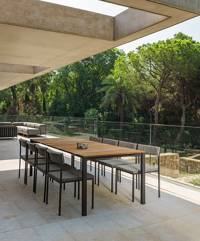 TALENTI table rectangulaire 260x100 cm d'extérieur CASILDA Collezione Icon