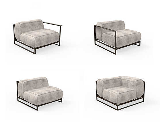 TALENTI canapé modulable d'extérieur CASILDA Collezione Icon