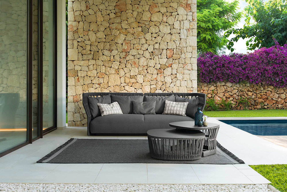 TALENTI outdoor 3 seater sofa CLIFF Icon Collection