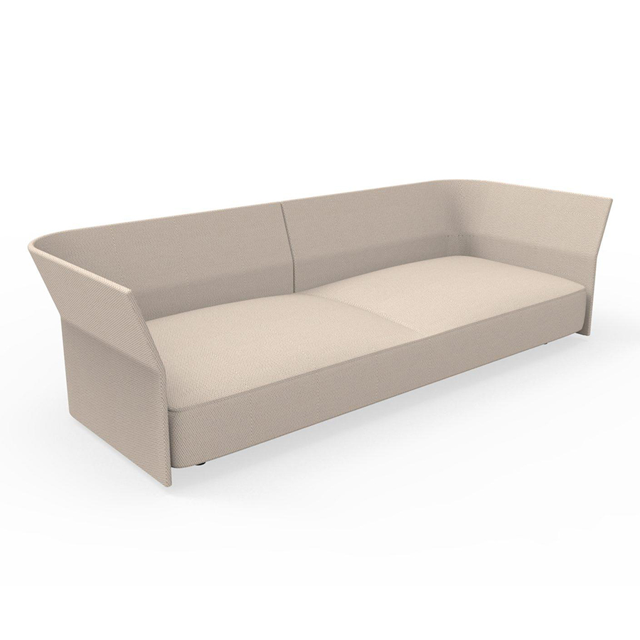 TALENTI canapé à 3 places d'extérieur CLIFF Collection Icon (Beige - Tissu)