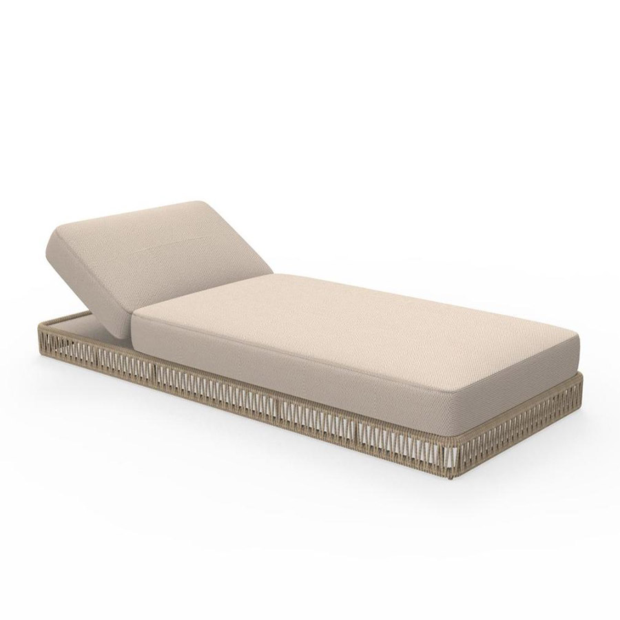 TALENTI bain de soleil d'extérieur CLIFF Collection Icon (Beige - Tissu et corde synthétique)