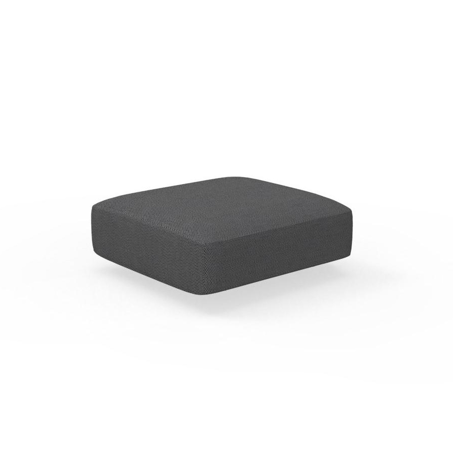 TALENTI pouf d'extérieur CLIFF Collection Icon (Dark grey - Tissu et corde synthétique)