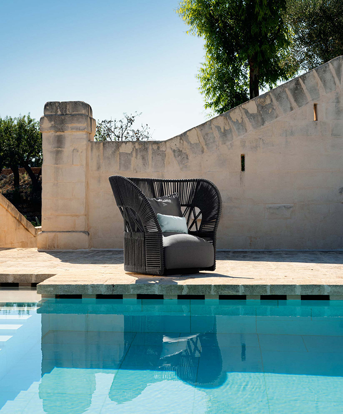 TALENTI outdoor armchair CLIFF DECO Icon Collection