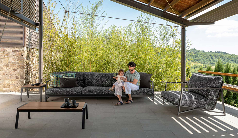 TALENTI outdoor 3 seater luxury sofa COTTAGE Icon Collection