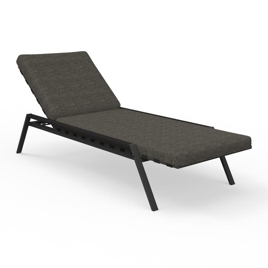 TALENTI bain de soleil d'extérieur COTTAGE Collection Icon (Graphite / Dark grey - Tissu et aluminiu