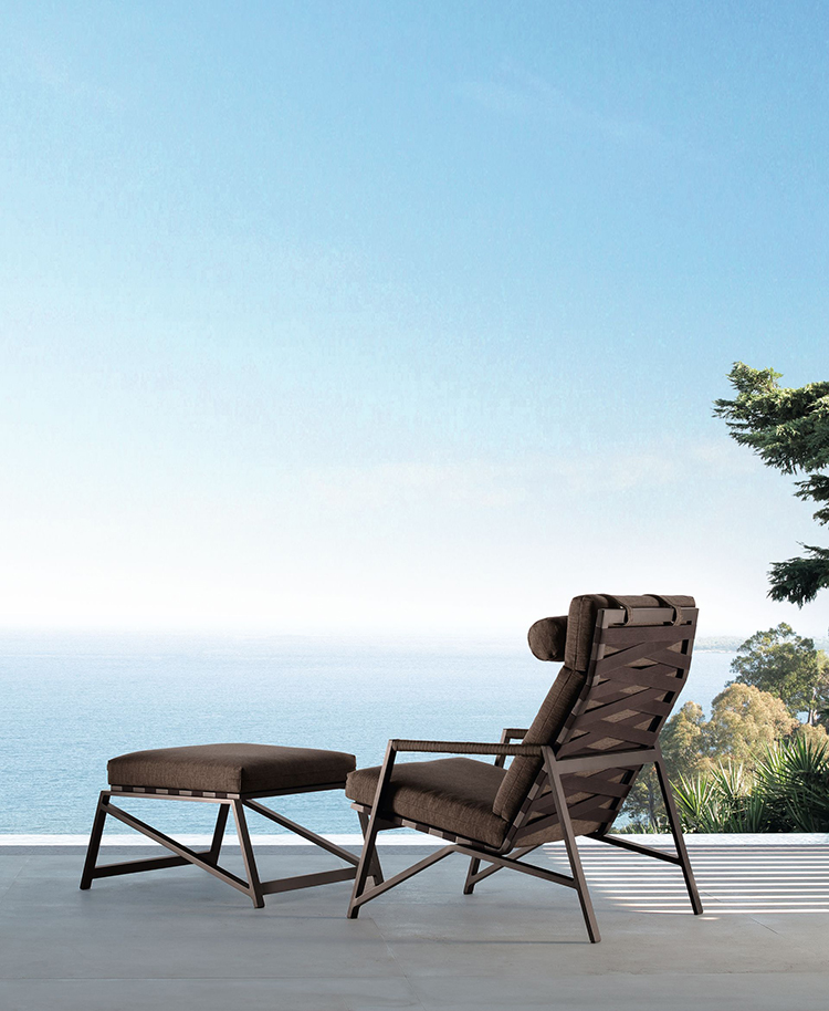 TALENTI outdoor footrest pouf COTTAGE Icon Collection