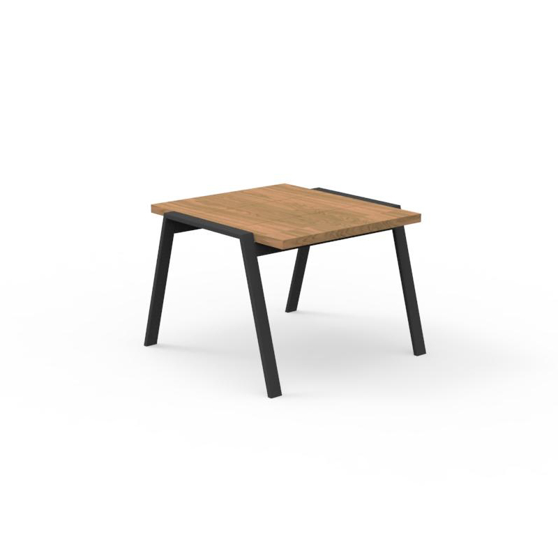 TALENTI table basse d'extérieur 60x60 cm COTTAGE Collection Icon (Graphite - Iroko et aluminium pein