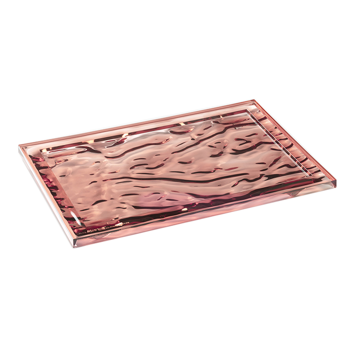 KARTELL plateau DUNE (46 x 32 cm Rose - Technopolymère thermoplastique coloré dans la masse)