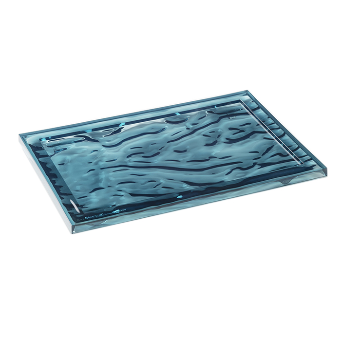KARTELL plateau DUNE (46 x 32 cm Bleu E4 - Technopolymère thermoplastique coloré dans la masse)