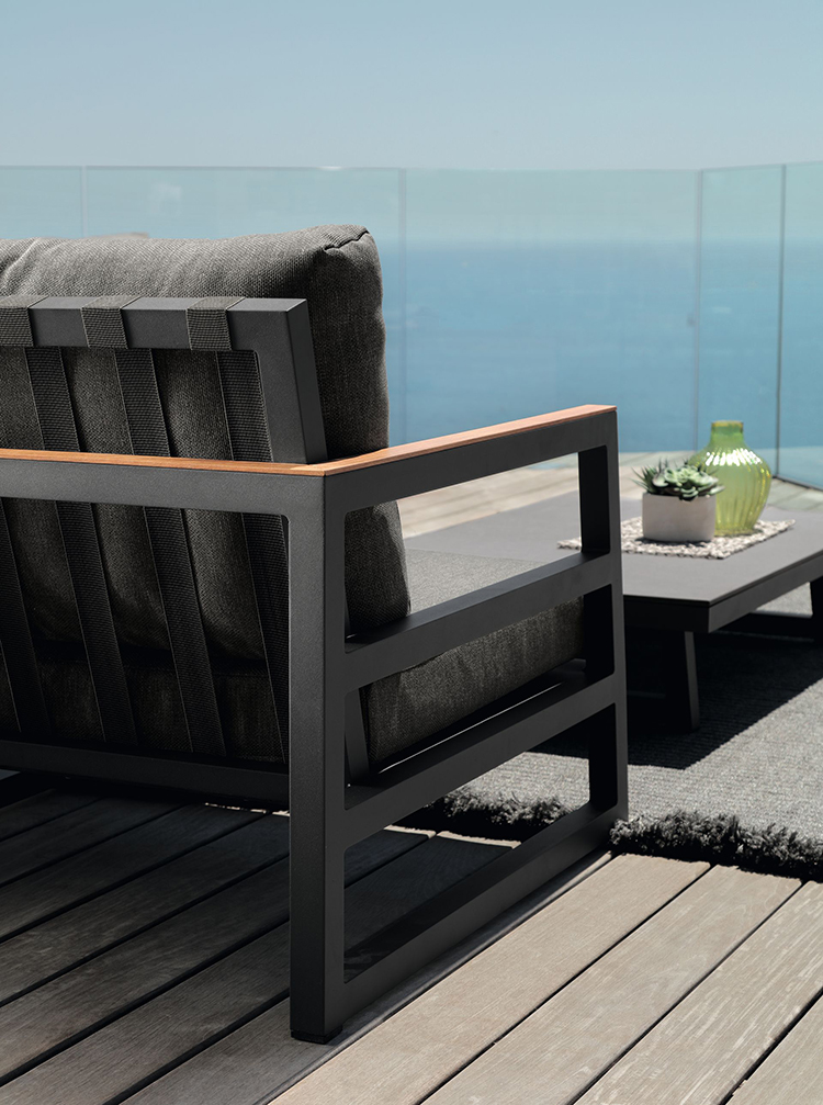 TALENTI outdoor 2 seater sofa ALABAMA ALU Collezione Premium