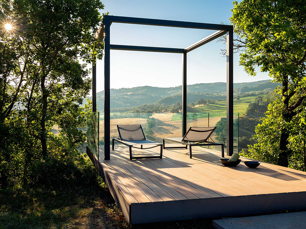 TALENTI outdoor sunbed ALABAMA ALU Collezione Premium