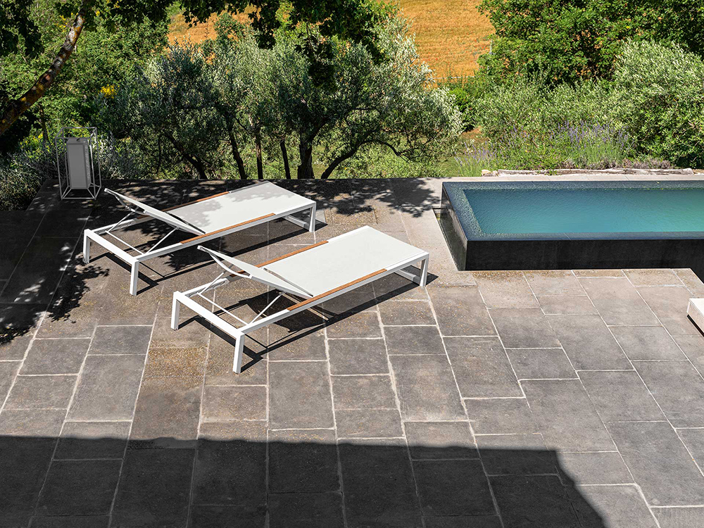 TALENTI outdoor sunbed ALABAMA ALU Collezione Premium