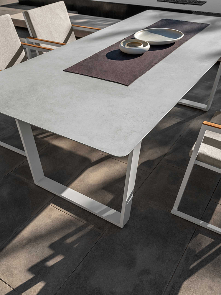 TALENTI outdoor table 220x100 cm ALABAMA ALU Collezione Premium