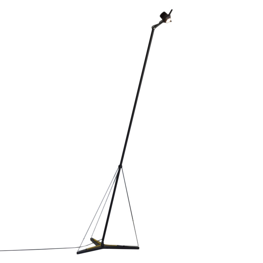 MARTINELLI LUCE lampadaire Y3 (Noir - Aluminium verni)