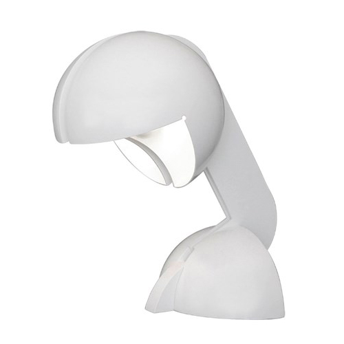 MARTINELLI LUCE lampe de table RUSPA (Blanc - Aluminium verni)