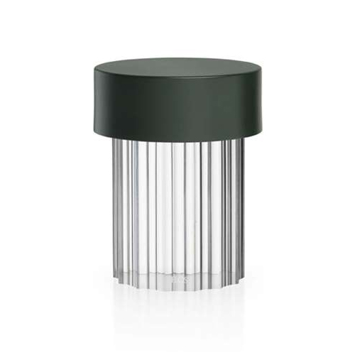 FLOS lampe de table LAST ORDER (Green / Fluted - Verre, métal et polycarbonate)