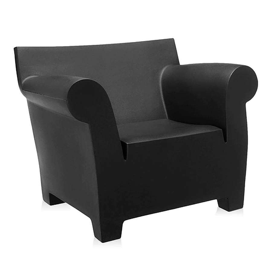KARTELL fauteuil BUBBLE CLUB (Noir - Polyéthylène coloré)