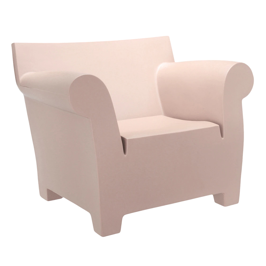 KARTELL fauteuil BUBBLE CLUB (Rose Pâle - Polyéthylène coloré)