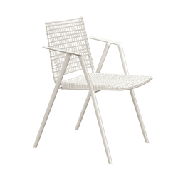 TRIBÙ set of 2 outdoor chairs with arms BRANCH