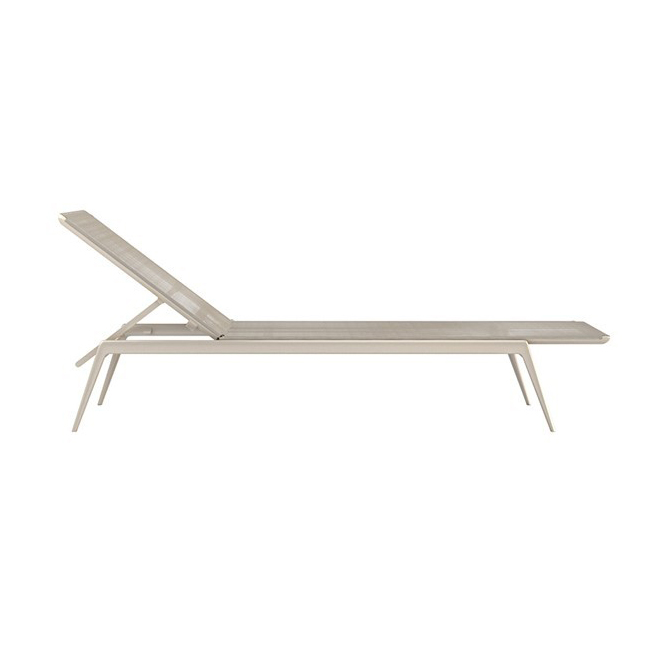 TRIBÙ bain de soleil d'extérieur BRANCH (Lin - Aluminium et tissu Batyline)