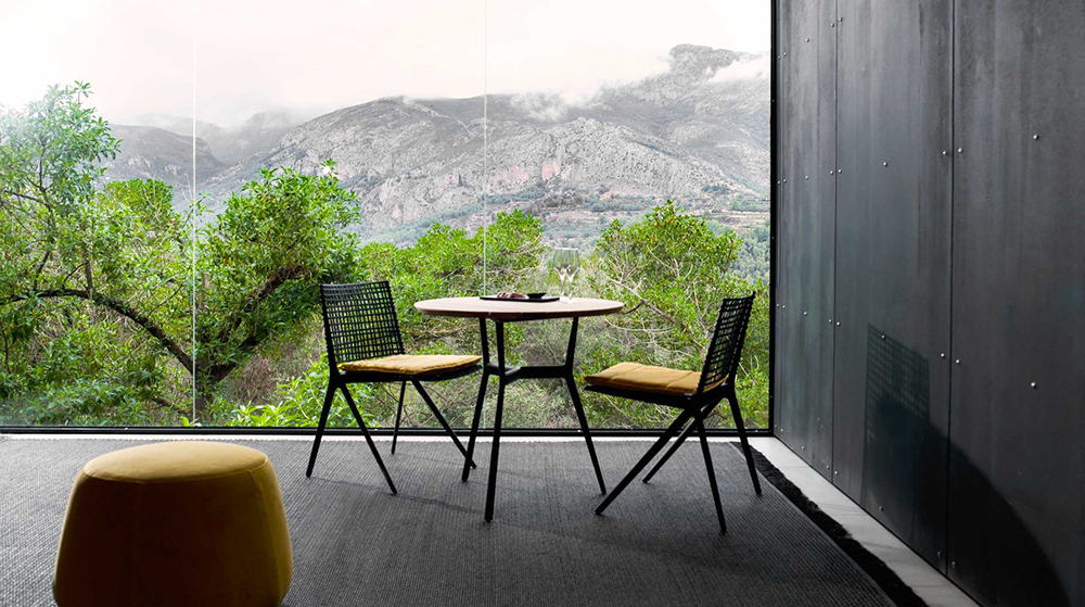 TRIBÙ outdoor bistrot table Ø 80 cm BRANCH