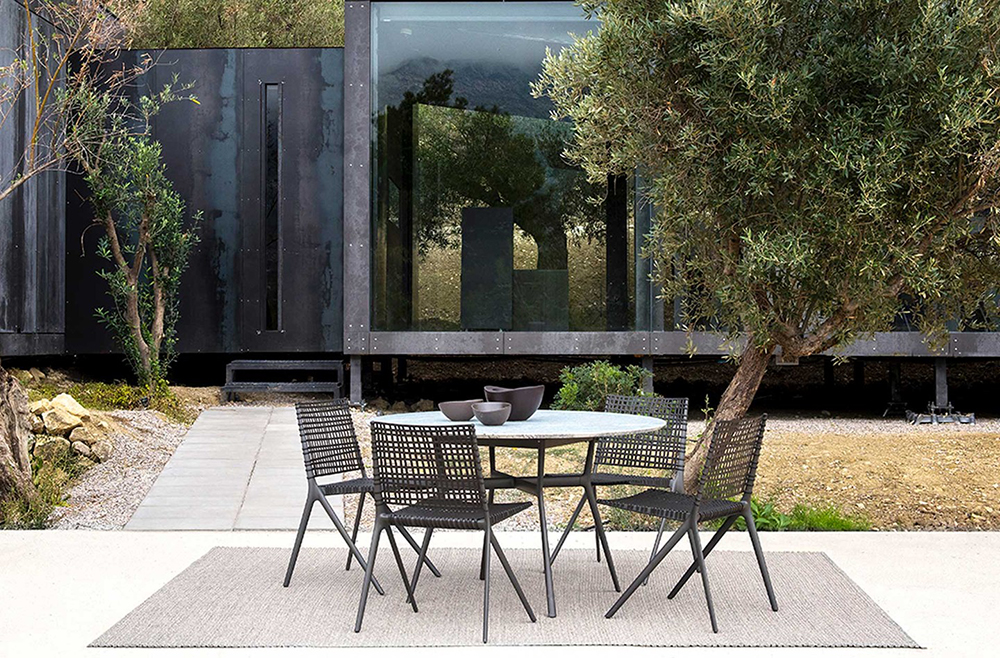 TRIBÙ outdoor bistrot table Ø 80 cm BRANCH